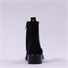 Paul Green Low Heel Pointed Chelsea Boot - Black Suede